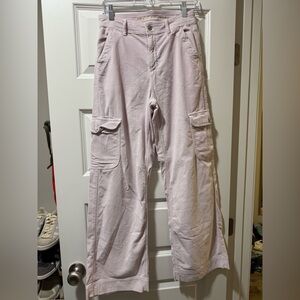 American Eagle Outfitters Women’s Corduroy Pink Cargo Pants
